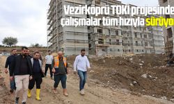 Samsun Vezirköprü TOKİ projesinde çalışmalar sürüyor