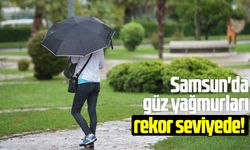 Samsun'da 4 gündür süren güz yağmurları rekor seviyede