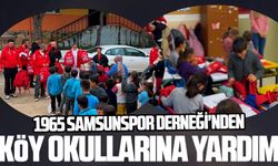 1965 Samsunspor Derneği'nden  köy okullarına yardım