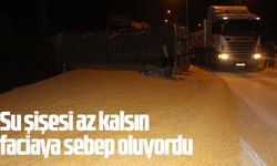 Su şişesi az kalsın faciaya sebep oluyordu