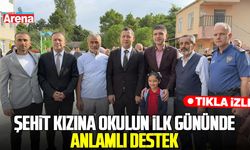 Samsun'da şehit kızına okulun ilk gününde anlamlı destek