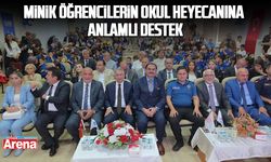 Canik’te minik öğrencilerin okul heyecanına anlamlı destek