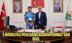 İlkadım’ın pehlivanı Oğuzhan Kaya’ya ödül!