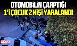 İlkadım İlçesinde otomobilin çarptığı 1'i çocuk 2 kişi yaralandı