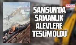 Samsun Kavak İlçesinde samanlık yangını