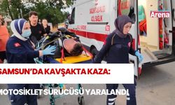 Samsun’da otomobil motosiklete çarptı: 1 yaralı