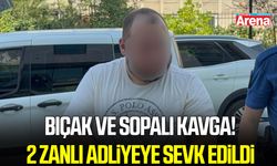 Samsun’da bıçak ve sopalı kavga! 2 zanlı adliyeye sevk edildi