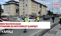Ordu’da otomobil ile motosiklet çarpıştı: 1 yaralı