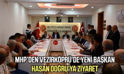 MHP'den Vezirköprü'de yeni başkan Hasan Doğru'ya ziyaret