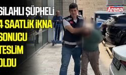 Samsun’da silahlı şüpheli 4 saatlik ikna sonucu teslim oldu