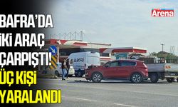 Samsun Bafra’da iki araç çarpıştı! 3 yaralı
