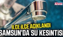 Samsun’da su kesintisi alarmı! 4 ilçede mahalleler susuz kalacak