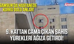 OMÜ Hastanesi’nde korku dolu anlar! 9. kata çıkan şahsı polis ikna etti