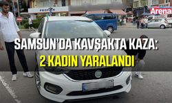 Samsun’da otomobil yayalara çarptı: 2 kadın yaralandı
