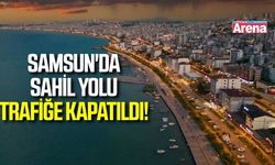 Samsun'da sahil yolu Cumhurbaşkanı Erdoğan'ın programı nedeniyle trafiğe kapatıldı