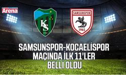 Samsunspor-Kocaelispor maçında ilk 11'ler belli oldu