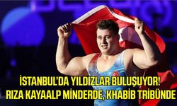 İstanbul’da yıldızlar buluşuyor! Rıza Kayaalp minderde, Khabib tribünde