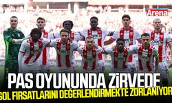 Samsunspor pas oyununda zirvede
