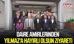 Çarşamba’da daire amirlerinden Yılmaz’a hayırlı olsun ziyareti