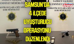 Samsun’da 4 ilçede uyuşturucu operasyonu