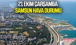 21 Ekim Çarşamba Samsun hava durumu