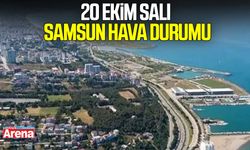 20 Ekim Salı Samsun hava durumu