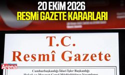 20 Ekim 2026 Resmi Gazete kararları