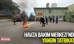 Havza Bakım Merkezi’nde yangın tatbikatı