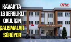 Kavak'ta 16 derslikli okul için çalışmalar sürüyor