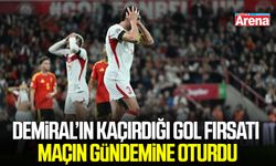 Merih Demiral’ın kaçırdığı gol fırsatı maçın gündemine oturdu