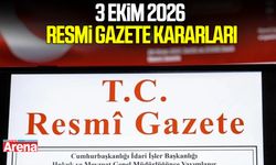 3 Ekim 2026 Resmi Gazete kararları
