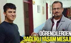 Ladik’te öğrencilerden öğretmenlere sağlıklı yaşam mesajı
