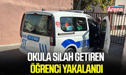 Okula silah getiren öğrenci yakalandı