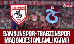Samsunspor-Trabzonspor maçı öncesi saygı duruşu kararı