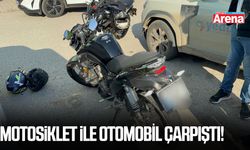 Atakum’da motosiklet ile otomobil çarpıştı!