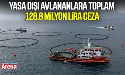 Yasa dışı avlananlara toplam 128,8 milyon lira ceza