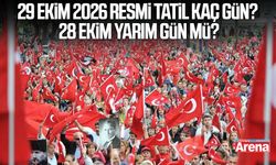 29 Ekim 2026 resmi tatil kaç gün? 28 Ekim yarım gün mü?