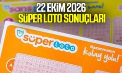 22 Ekim 2026 Süper Loto sonuçları açıklandı! İşte kazandıran numaralar