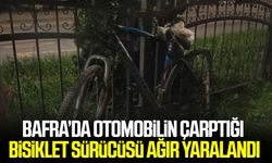 Bafra’da otomobilin çarptığı bisiklet sürücüsü ağır yaralandı