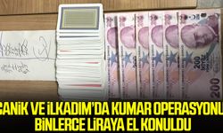 Canik ve İlkadım’da kumar operasyonu!