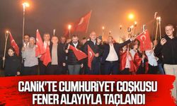 Canik'te Cumhuriyet Coşkusu Fener Alayıyla taçlandı