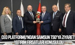 CEO Platformu'ndan Samsun TSO'ya ziyaret! Yatırım fırsatları konuşuldu