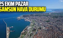 26 Ekim Pazartesi Samsun hava durumu