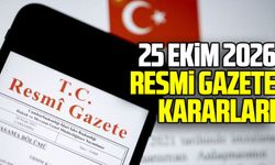 26 Ekim 2026 Resmî Gazete kararları