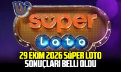 29 Ekim 2026 Süper Loto sonuçları belli oldu