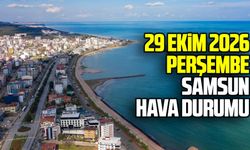 29 Ekim 2026 Perşembe Samsun hava durumu