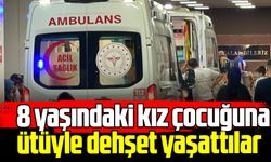 8 yaşındaki kız çocuğuna ütüyle dehşet yaşattılar