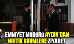 Samsun Emniyet Müdürü’nden kritik birimlere ziyaret
