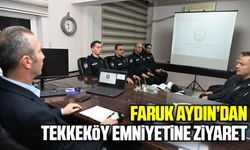 Samsun İl Emniyet Müdürü Faruk Aydın’dan Tekkeköy ziyareti