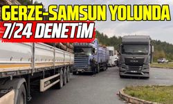 Gerze-Samsun kara yolunda orman denetimleri 7/24 sürüyor
